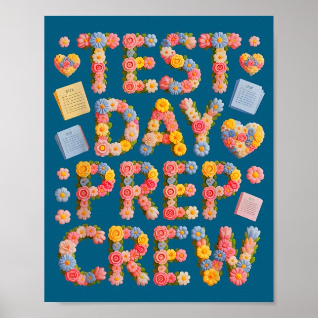 Humour test day prep crew everything is fine poster (Front)