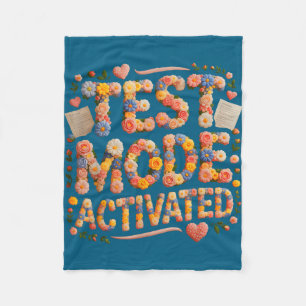 Humour test mode activated bruh history science fleece blanket