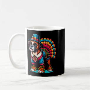 Humour Thanksgiving Turkey Boxer Dog Coffee Mug