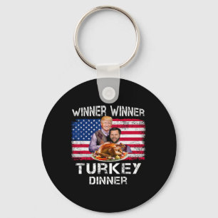 Humour Trump Vance Winner Winner Turkey Dinner Tha Key Ring