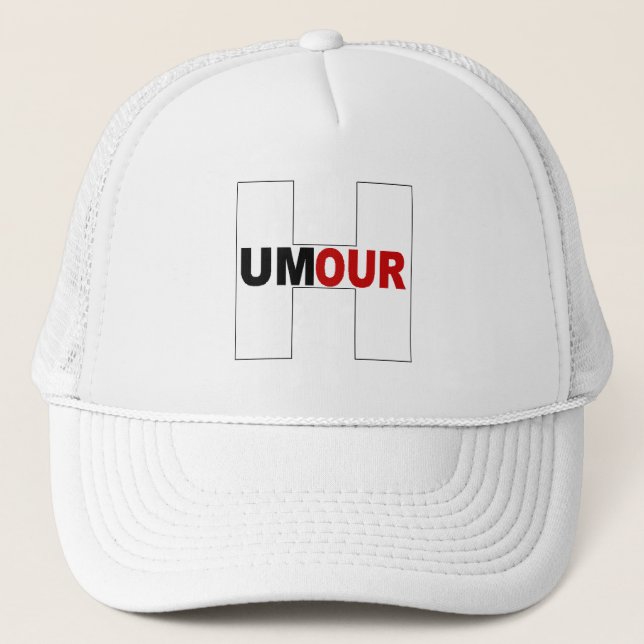 HUMOUR white trucker cap (Front)
