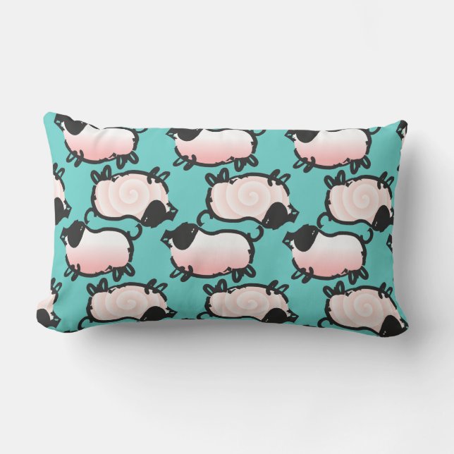 Humourous 1 Pig Year 2019 Choose Colour Lumbar P Lumbar Cushion (Front)