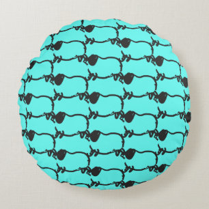 Humourous 5 Pig Year 2019 Choose Colour Round P Cushion