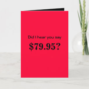 Humourous 80th Birthday Card