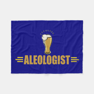 Humourous Ale and Beer Drinker's Fleece Blanket