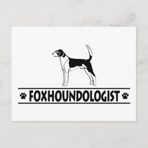 Humourous AMERICAN FOXHOUND Postcard