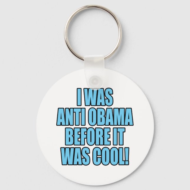 Humourous Anti Obama T-Shirts and Bumper Stickers Key Ring (Front)