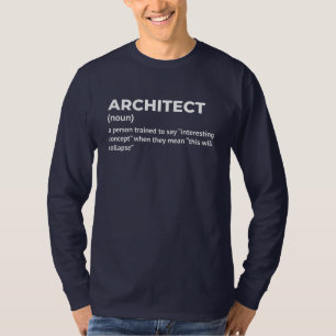 Humourous Architect Definition Men’s Long Sleeve T-Shirt