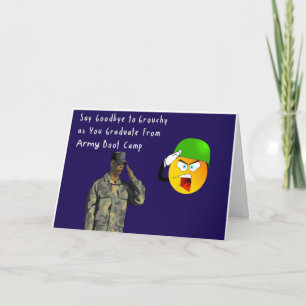 Humourous Army Boot Camp Graduation Card
