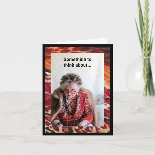 Humourous Artificial Intelligence Card (Front)