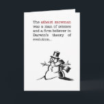Humourous Atheist Snowman Christmas Card<br><div class="desc">Humourous Atheist Snowman Christmas Card. An Order of St. Nick (www.orderofstnick.com) holiday exclusive featuring public domain clipart.</div>