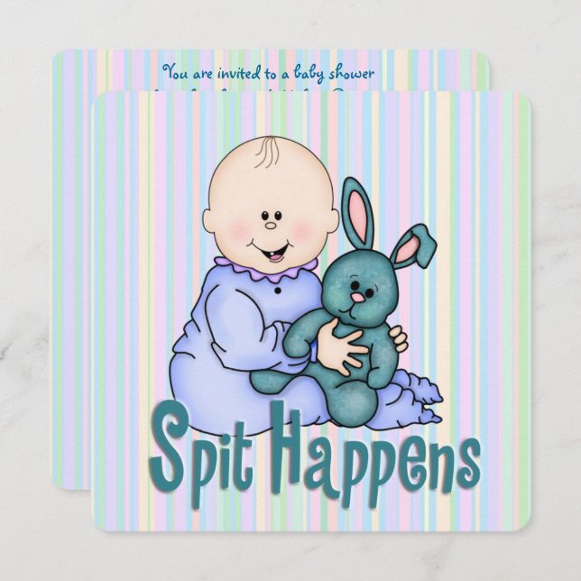 Humourous Baby Shower Invitation (Front/Back)