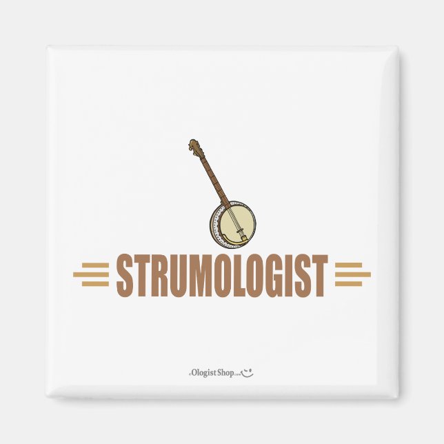 Humourous Banjo Player Magnet (Front)