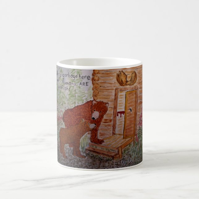 Humourous Bear Scene Coffee Mug (Center)