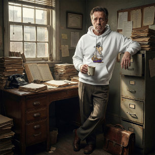 Humourous Bill Collector Character Hoodie