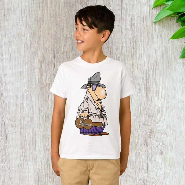 Humourous Bill Collector Character T-Shirt (Creator Uploaded)