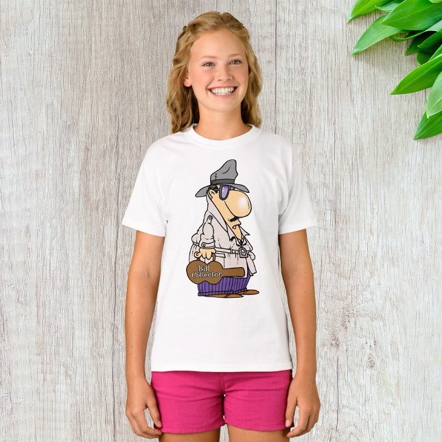 Humourous Bill Collector Character T-Shirt (Creator Uploaded)