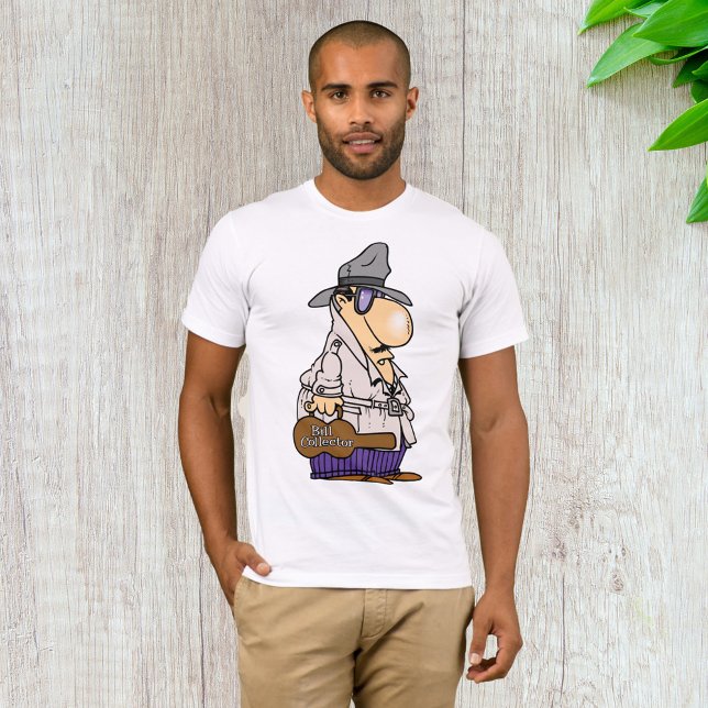 Humourous Bill Collector Character T-Shirt (Creator Uploaded)