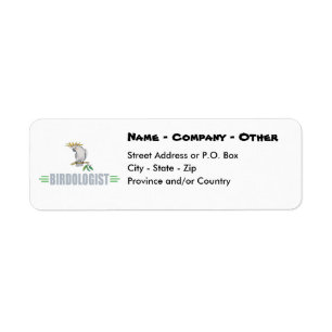 Humourous Bird Lover's Cockatiel Return Address Label