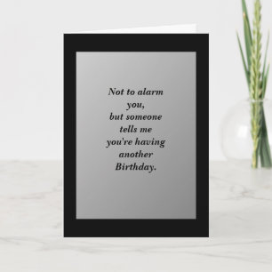 Humourous Birthday Card