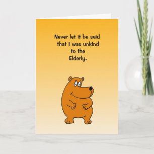 Humourous Birthday Card