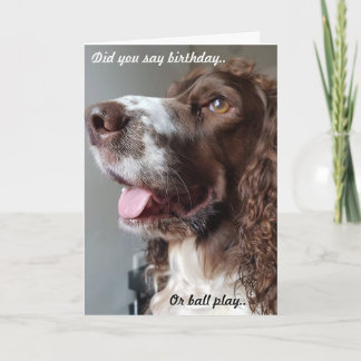 Humourous birthday card