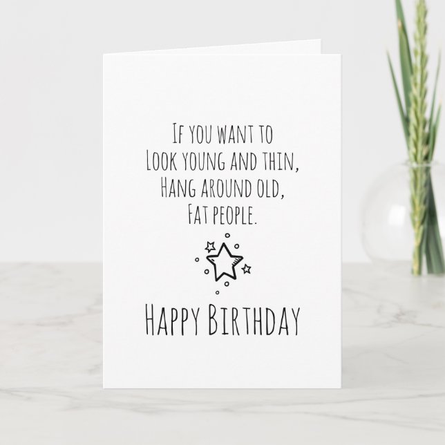 Humourous Birthday Card (Front)