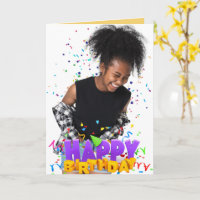Humourous Birthday Card Afrocentric