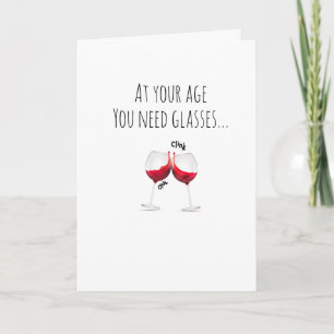 Humourous Birthday Wine Card