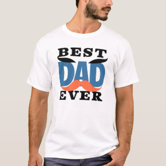 Humourous Black and White "Best Dad Ever" Hat  T-Shirt