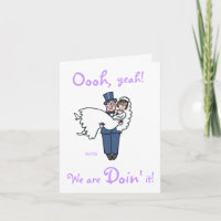 Humourous Bride and Groom Cartoon Wedding