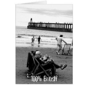 Humourous British at the Seaside in Monochrome