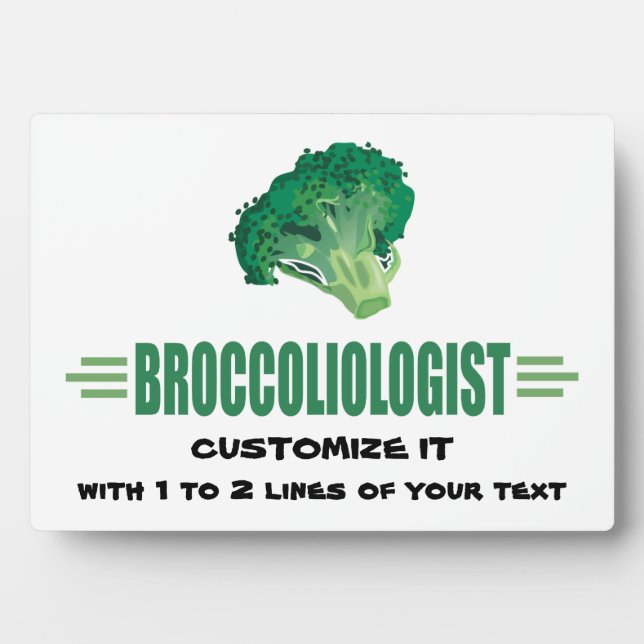 Humourous Broccoli Plaque (Front)