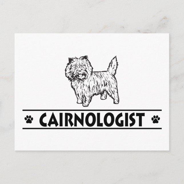 Humourous Cairn Terrior Postcard (Front)