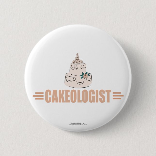 Humourous Cake Decorating 6 Cm Round Badge (Front)