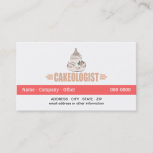 Humourous Cake Decorating Business Card