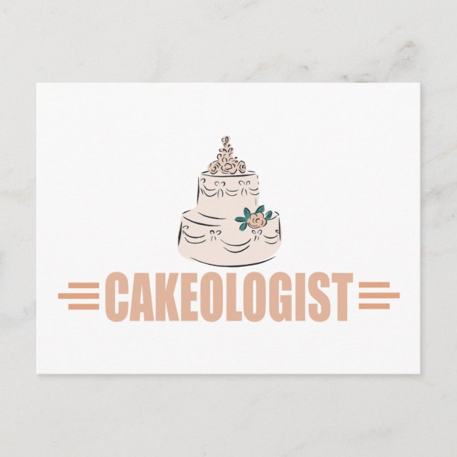 Humourous Cake Decorating Postcard (Front)