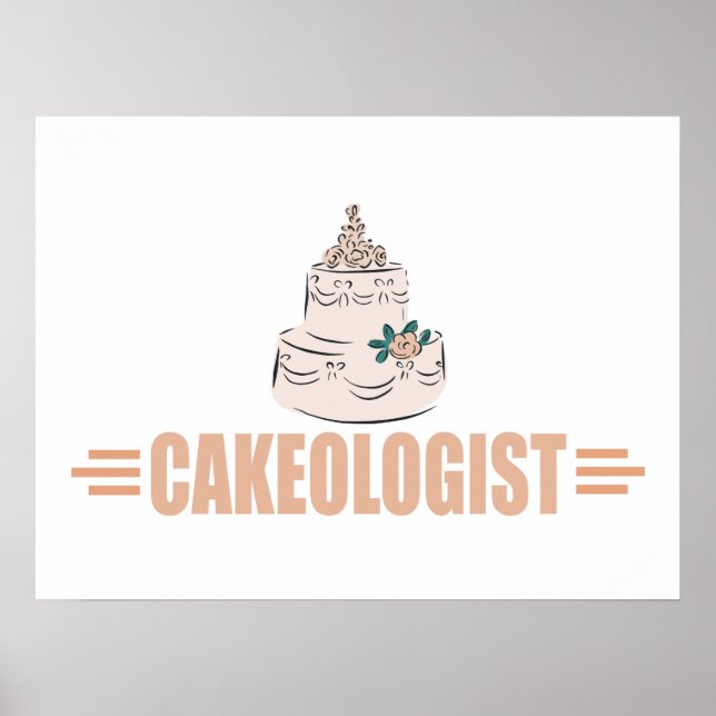 Humourous Cake Decorating Poster (Front)