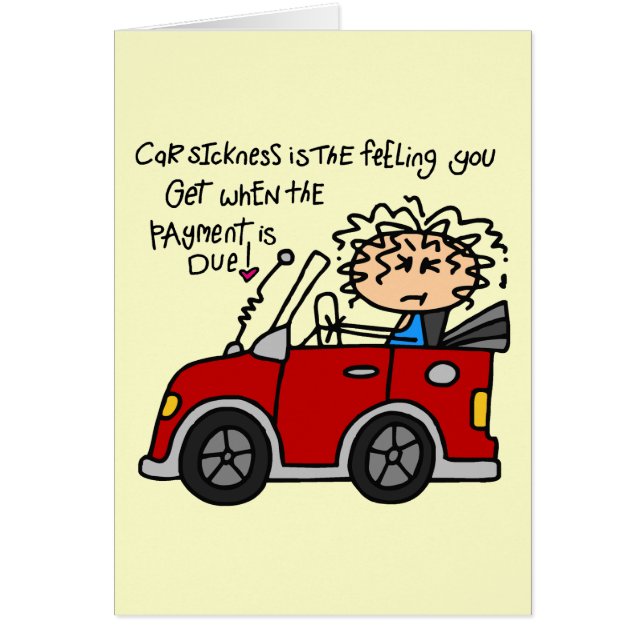 Humourous Car Sickness (Front)