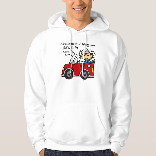 Humourous Car Sickness Hoodie (Front)