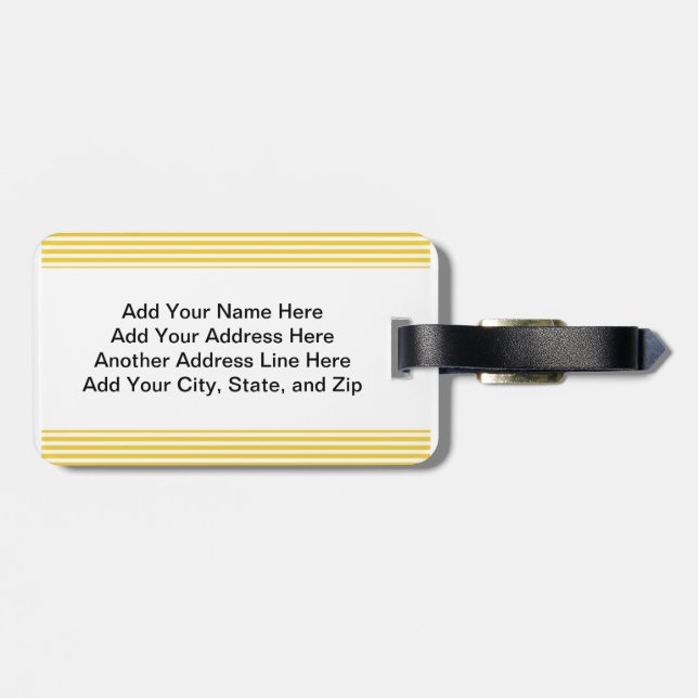 Humourous Car Sickness Luggage Tag (Back Horizontal)