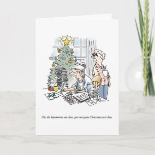 Humourous cartoon Holiday/Christmas card