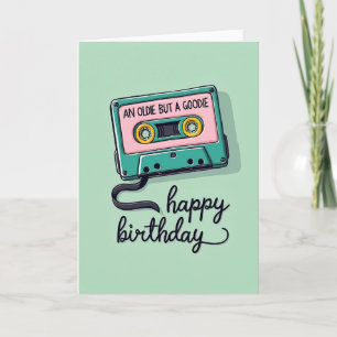 Humourous Cassette Birthday Card