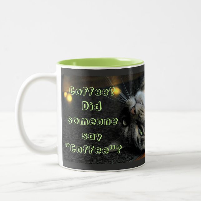 Humourous Cat Coffee Mug (Left)