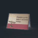 Humourous Chanukah Holiday Card<br><div class="desc">You probably know at least one person who would love to get a card from you, so why not get a few of these humourous Chanukah greeting cards? Who knows, you may even make someone a little verklempt this holiday season.</div>