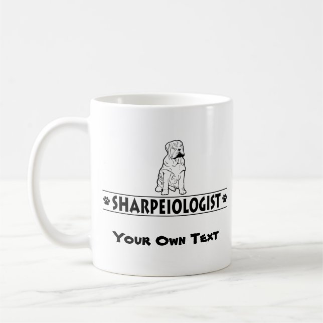 Humourous Chinese Shar-Pei Coffee Mug (Left)