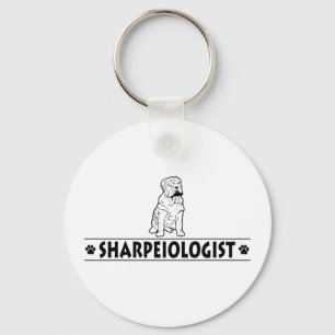 Humourous Chinese Shar-Pei Key Ring