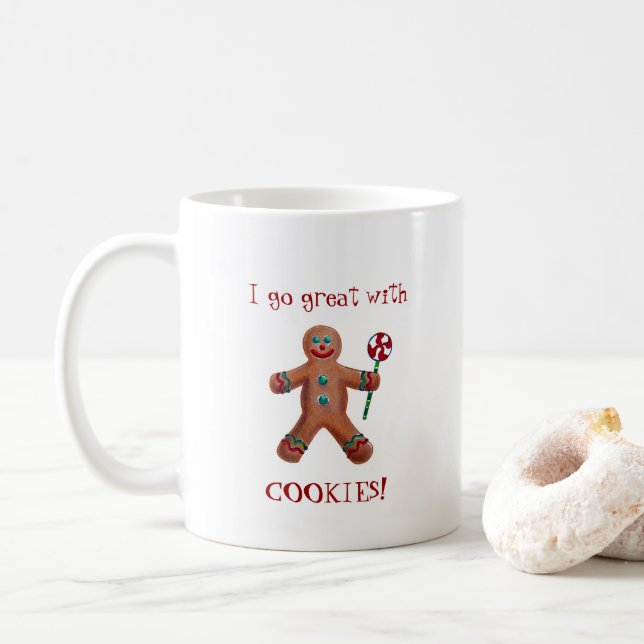 Humourous Christmas Cookie mug (With Donut)