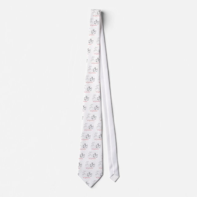 humourous Christmas gift Tie (Front)