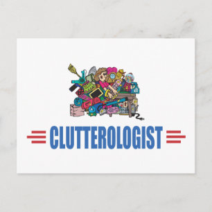 Humourous Clutter Postcard